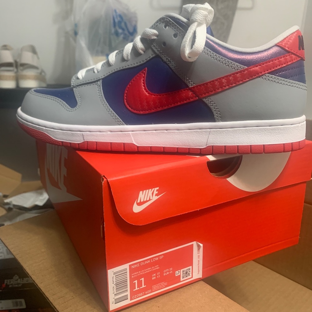 Nike SB Dunk Low Samba NEW DS Sz 11 Hyper Blue